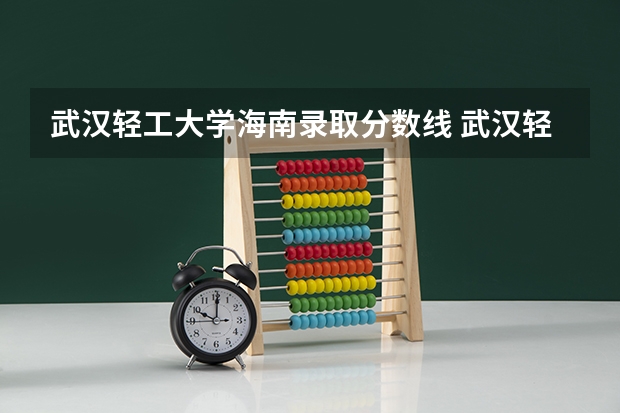 武汉轻工大学海南录取分数线 武汉轻工大学海南招生人数