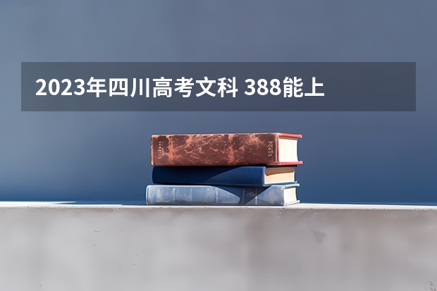 2023年四川高考文科 388能上什么大学