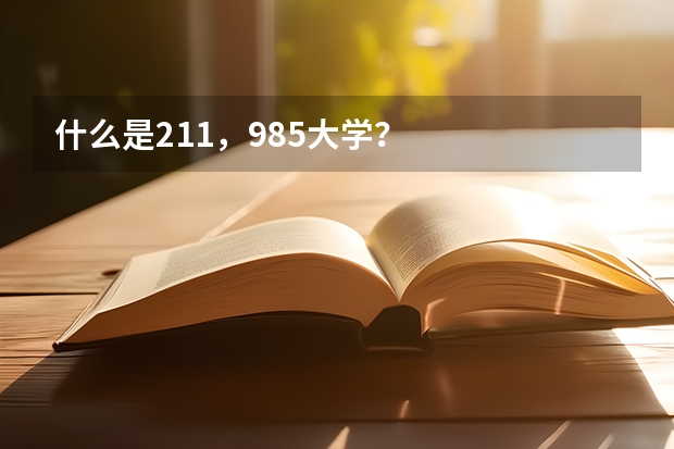 什么是211，985大学？
