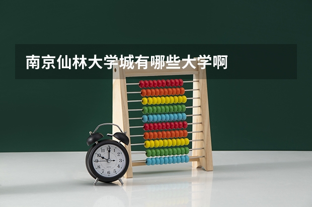 南京仙林大学城有哪些大学啊