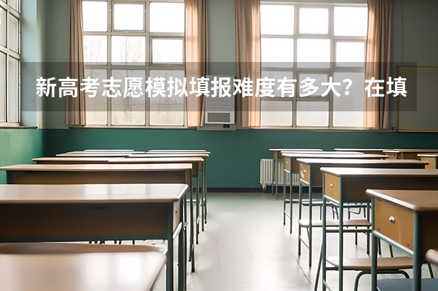 新高考志愿模拟填报难度有多大？在填报时需要注意什么？