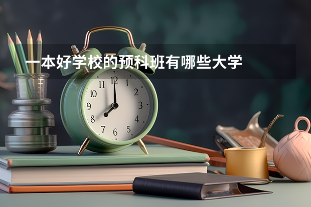 一本好学校的预科班有哪些大学