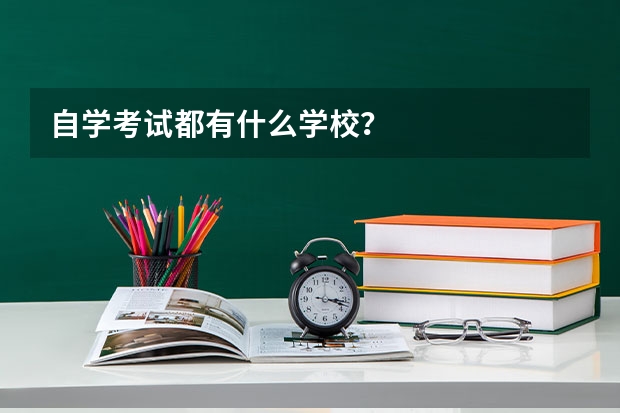 自学考试都有什么学校？