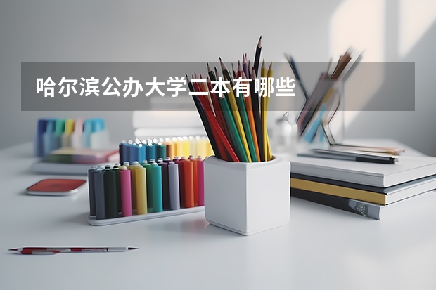 哈尔滨公办大学二本有哪些