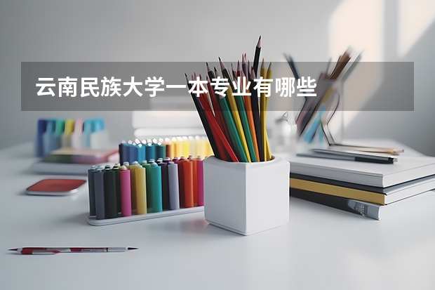云南民族大学一本专业有哪些