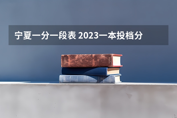 宁夏一分一段表 2023一本投档分数线