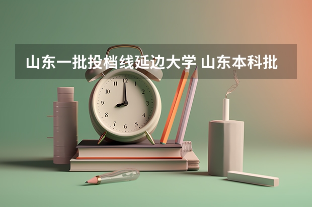 山东一批投档线延边大学 山东本科批投档线