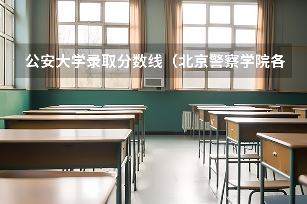 公安大学录取分数线（北京警察学院各专业录取分数线）