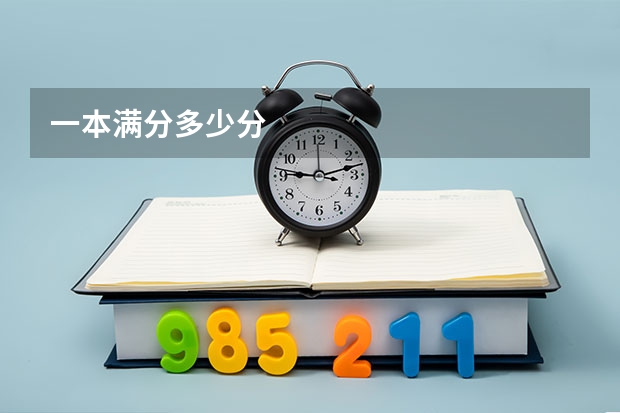 一本满分多少分