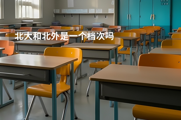 北大和北外是一个档次吗