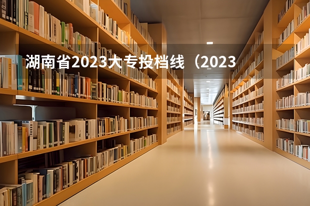 湖南省2023大专投档线（2023专科各院校投档分数线）