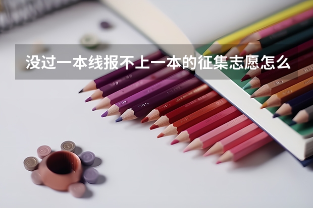 没过一本线报不上一本的征集志愿怎么办？