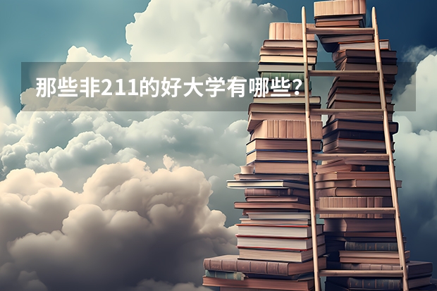 那些非211的好大学有哪些？