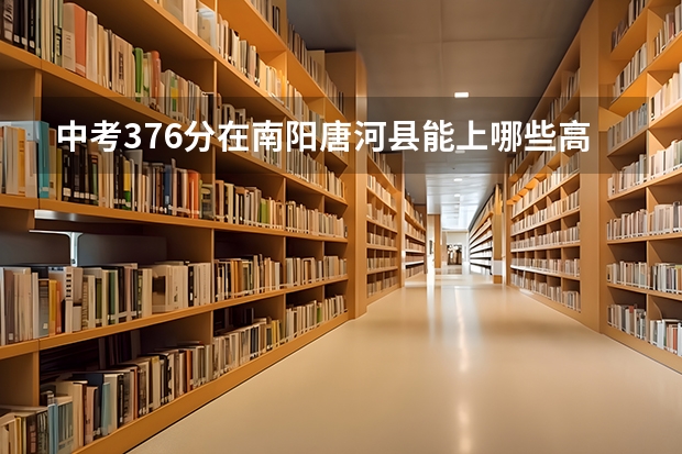 中考376分在南阳唐河县能上哪些高中