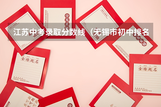 江苏中考录取分数线（无锡市初中排名前50名）
