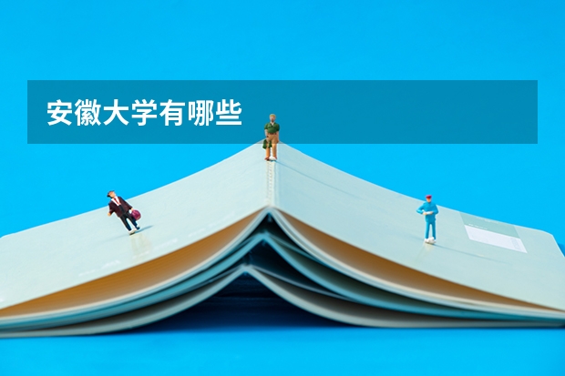 安徽大学有哪些