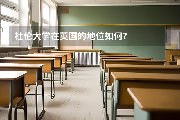 杜伦大学在英国的地位如何？