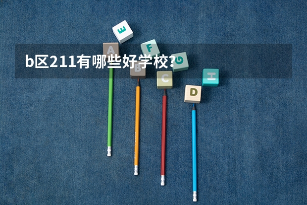 b区211有哪些好学校？