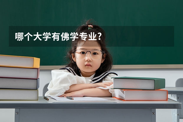 哪个大学有佛学专业?