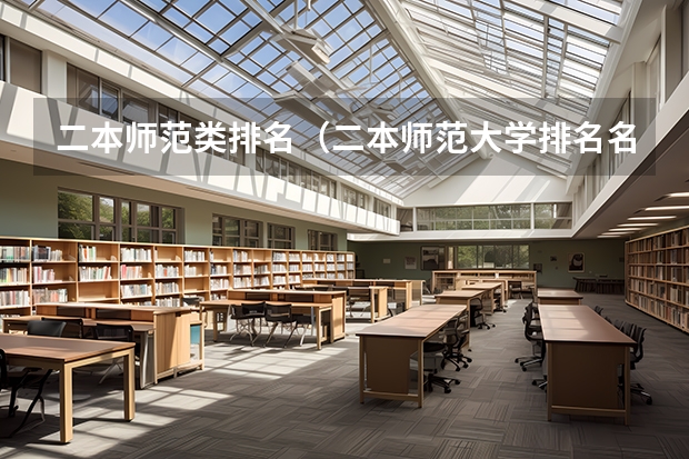 二本师范类排名（二本师范大学排名名单）