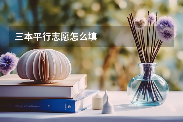 三本平行志愿怎么填
