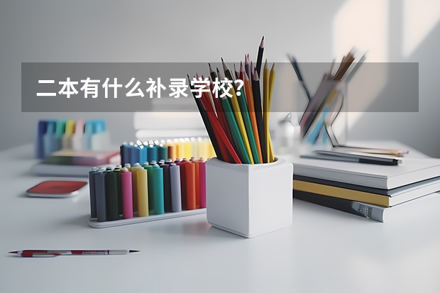 二本有什么补录学校？