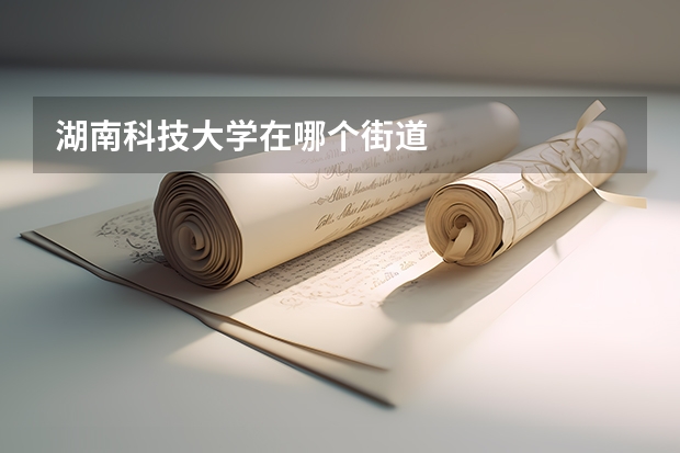 湖南科技大学在哪个街道