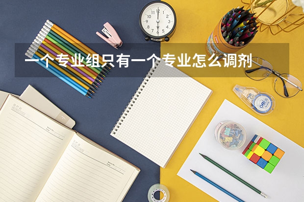 一个专业组只有一个专业怎么调剂