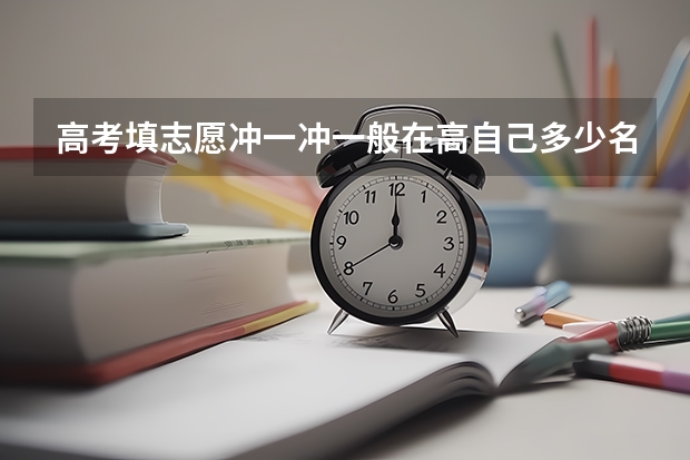 高考填志愿冲一冲一般在高自己多少名次为宜？近年学校各个专业具体的名次号网上可以查询么?