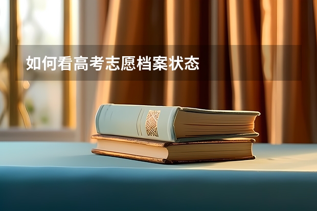 如何看高考志愿档案状态