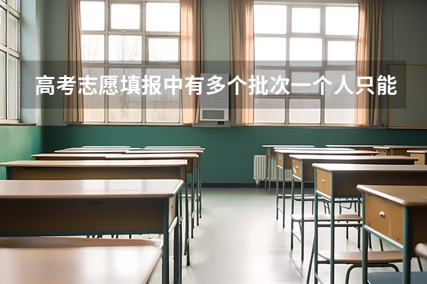 高考志愿填报中有多个批次一个人只能填一个还是每个批次都能填没有上二本线能填一本和二本的志愿吗?