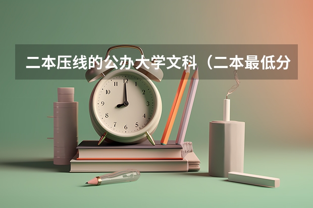 二本压线的公办大学文科（二本最低分数线的公办大学）