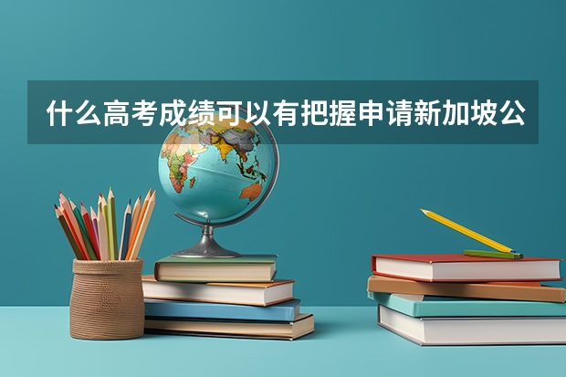 什么高考成绩可以有把握申请新加坡公立大学?