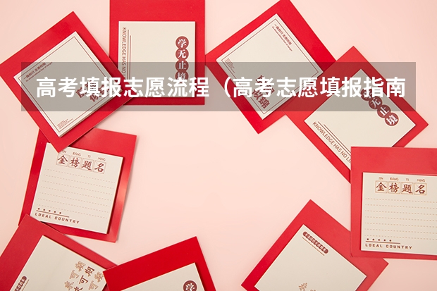 高考填报志愿流程（高考志愿填报指南）