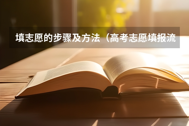 填志愿的步骤及方法（高考志愿填报流程图解）