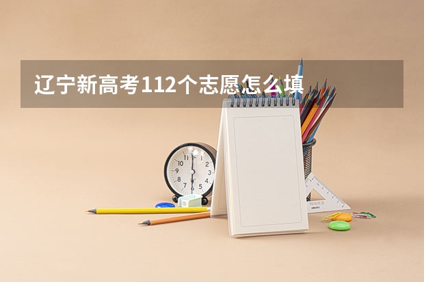 辽宁新高考112个志愿怎么填