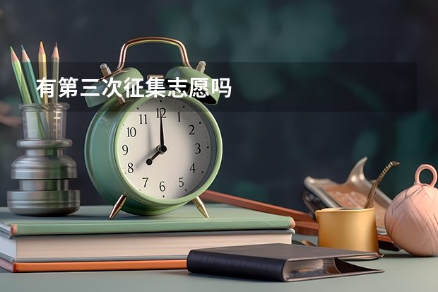 有第三次征集志愿吗