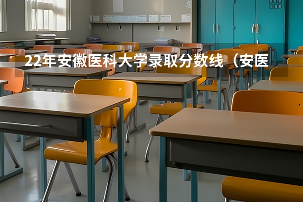 22年安徽医科大学录取分数线（安医大分数线）