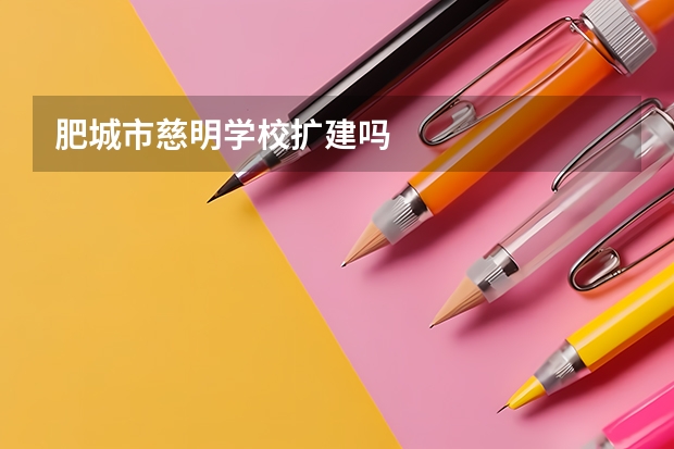 肥城市慈明学校扩建吗