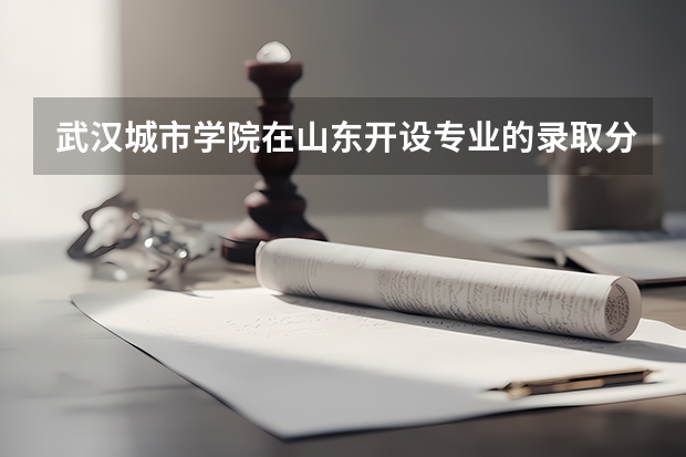 武汉城市学院在山东开设专业的录取分数线