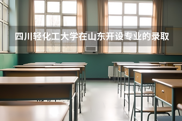 四川轻化工大学在山东开设专业的录取分数线