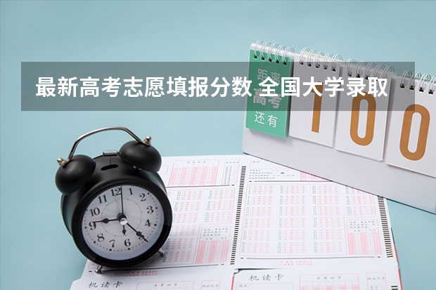 最新高考志愿填报分数 全国大学录取分数线表