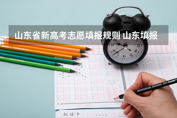 山东省新高考志愿填报规则 山东填报高考志愿的方法与步骤