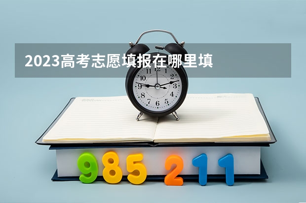 2023高考志愿填报在哪里填