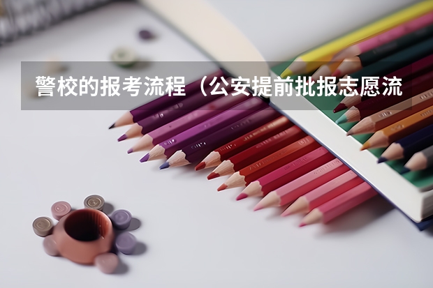 警校的报考流程（公安提前批报志愿流程？）