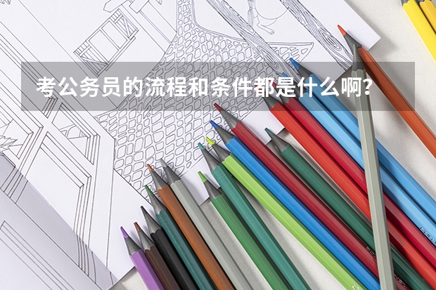 考公务员的流程和条件都是什么啊?