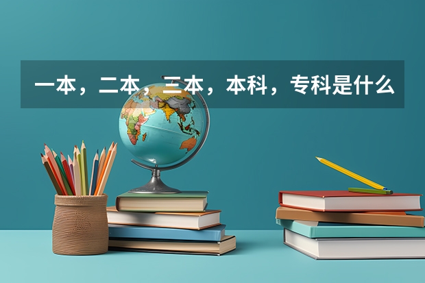 一本,二本,三本,本科,专科是什么意思啊?