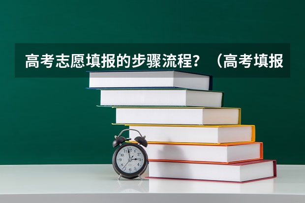 高考志愿填报的步骤流程？（高考填报志愿流程）