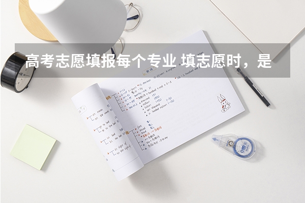 高考志愿填报每个专业 填志愿时，是不是每个学校都得填六个专业