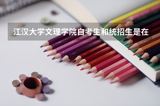 江汉大学文理学院自考生和统招生是在在同意校区吗